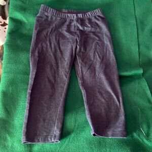 Cat & Jack Girls Black Capri Leggings Size 7/8 Stretchy Cotton Blend Pants